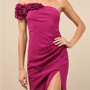 NWT Lulu’s Maxi Dress, Small, Magenta